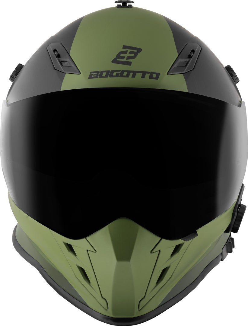 Bogotto H331 BT Tour EVO Bluetooth Casco Enduro nero opaco/verde XS (53/54) Figura 10