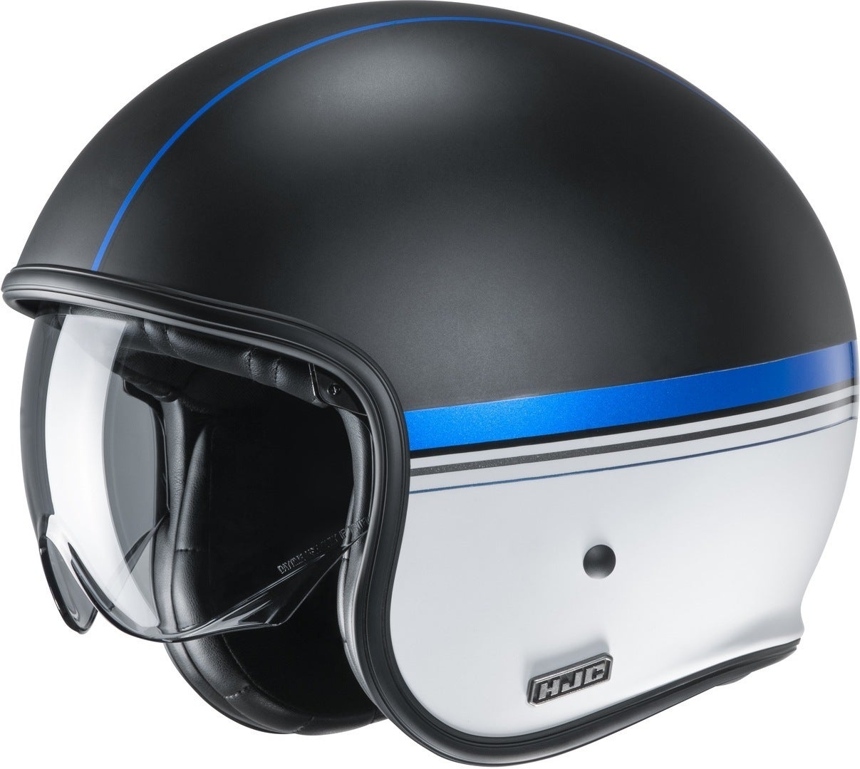HJC V30 Equinox Jet Helmet black/white/blue M (57/58) Figure 1