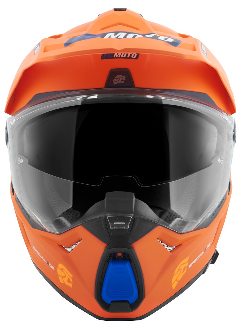 FC-Moto Merkur Pro Straight Enduro Helmet orange matt L Figure 8