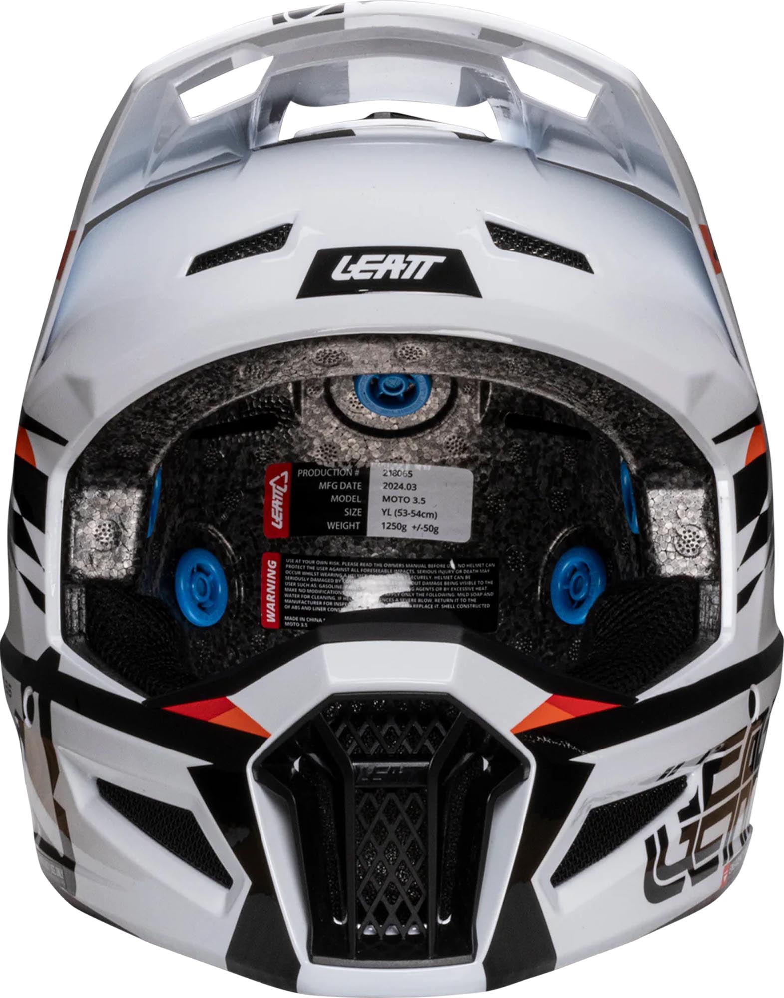 Leatt 3.5 Checkered Junior Motocross Helm mit Brille L (53/54) Abbildung 6