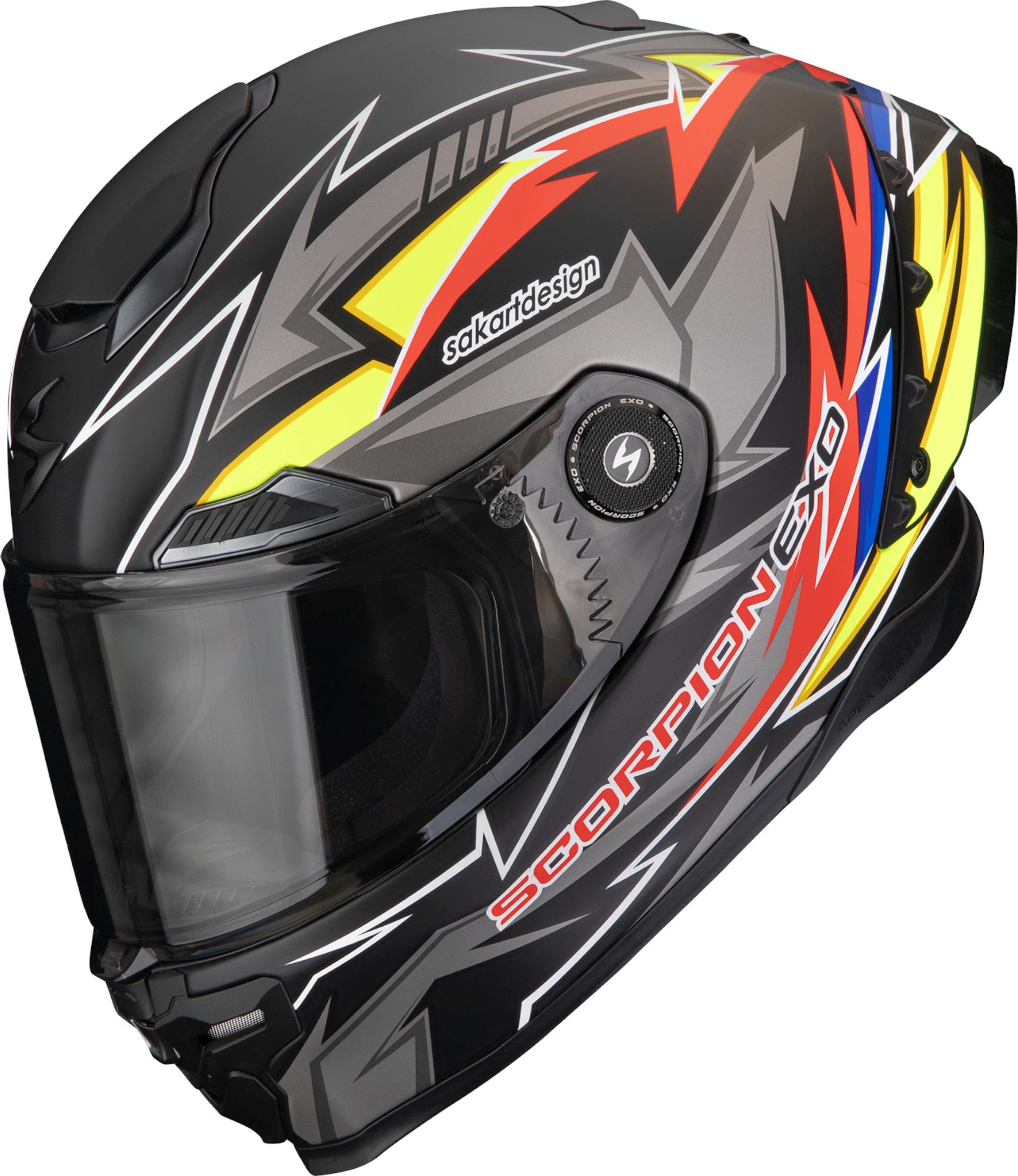 Scorpion EXO-Race Air Move On Helm schwarz/gelb/rot XL (61/62) Abbildung 1