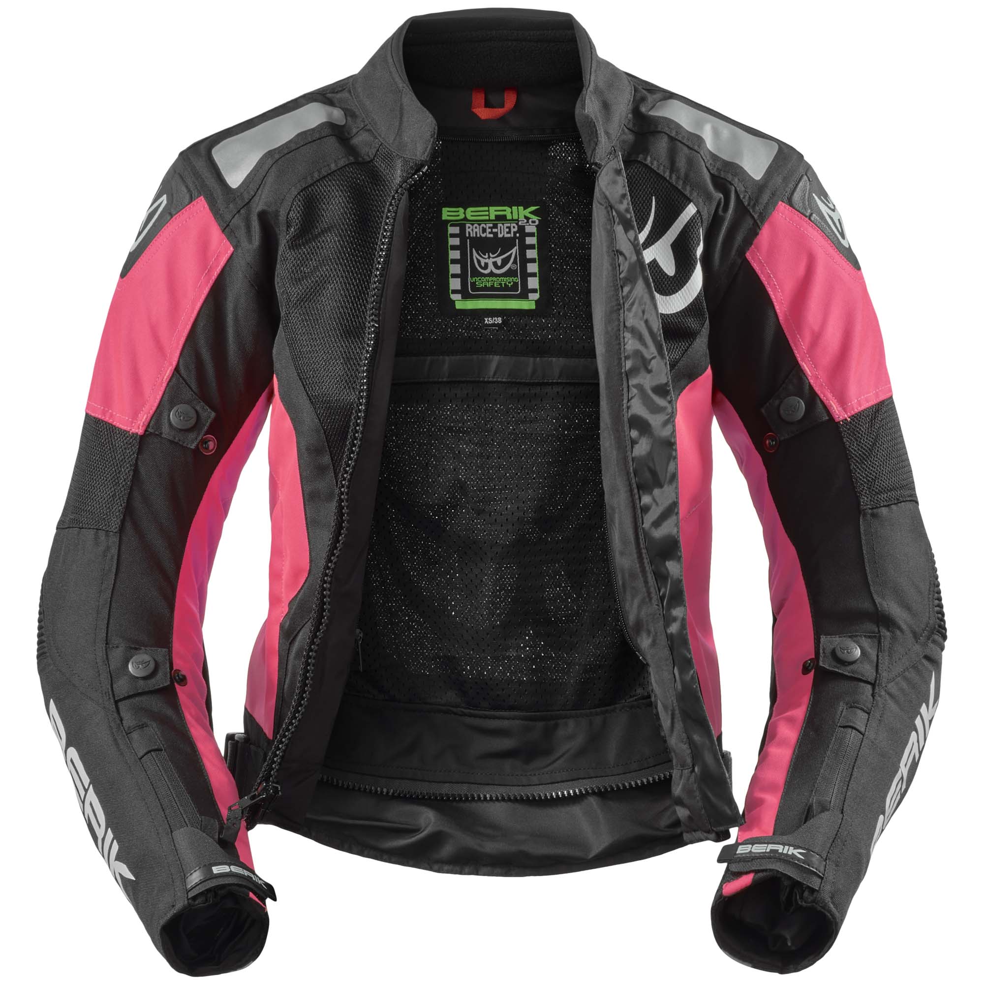 Berik Vephe Dames motorfiets textieljas zwart/roze 46 Figuur 3
