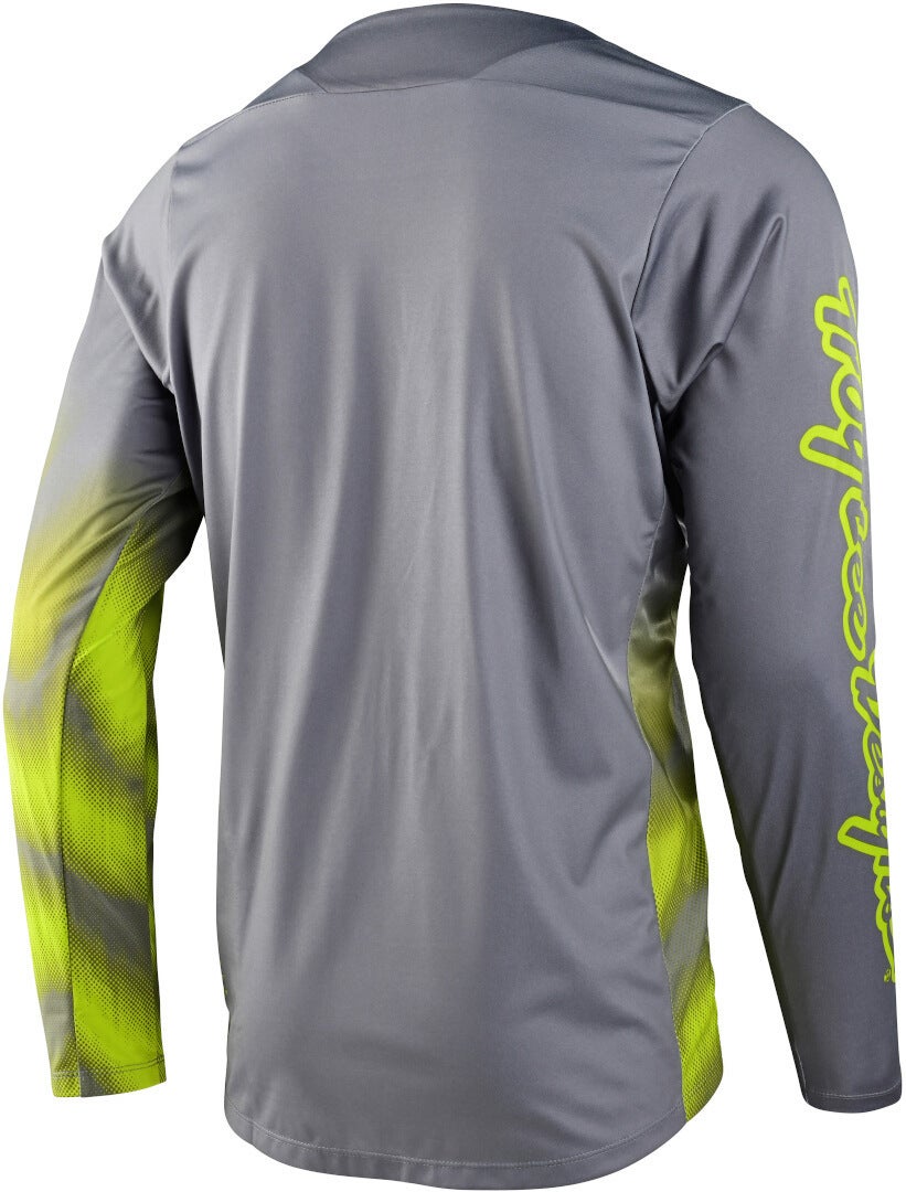 Troy Lee Designs Skyline Chill Waves Longsleeve cykeltröja grå/gul XL Figur 2