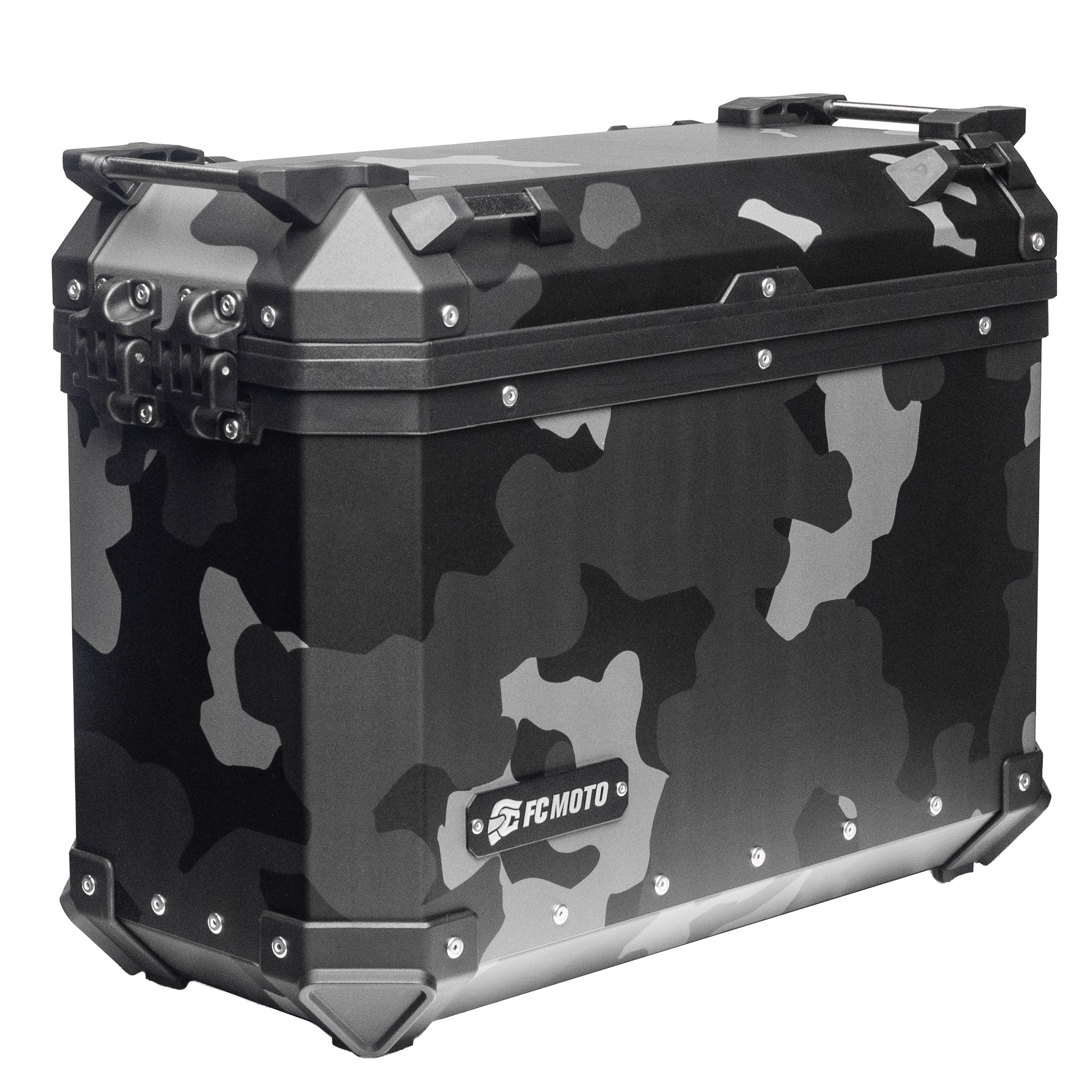 FC-Moto Terreno EVO Camo 36 L Alu Cutia laterală Camuflaj negru Legături Figura 1