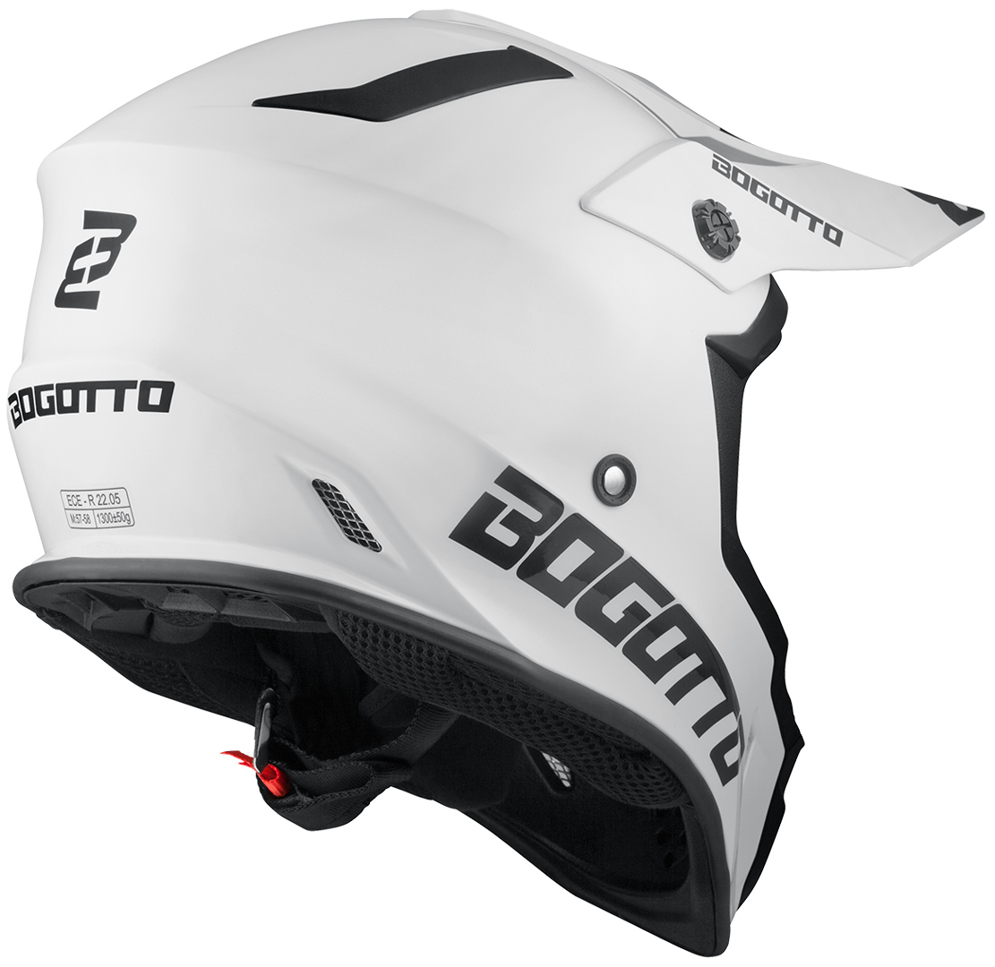 Bogotto V332 Cască de motocross alb L Figura 2