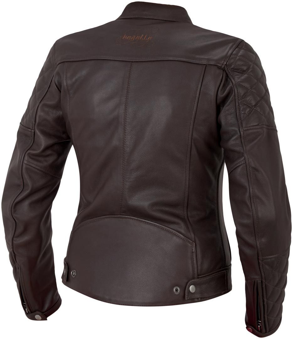 Bogotto Chicago Retro Damen Motorrad Lederjacke schwarz 44 Abbildung 3