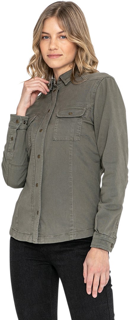 John Doe Motoshirt XTM Dámská košile olive L Obrázek 9