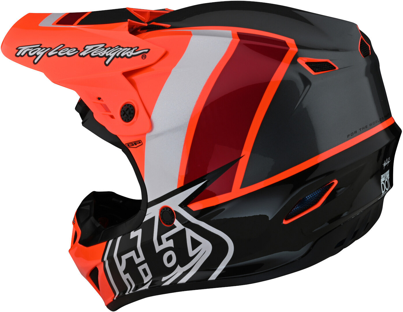 Troy Lee Designs GP Nova Cască de motocross pentru tineret Portocaliu neon Y/M (50/51) Figura 7