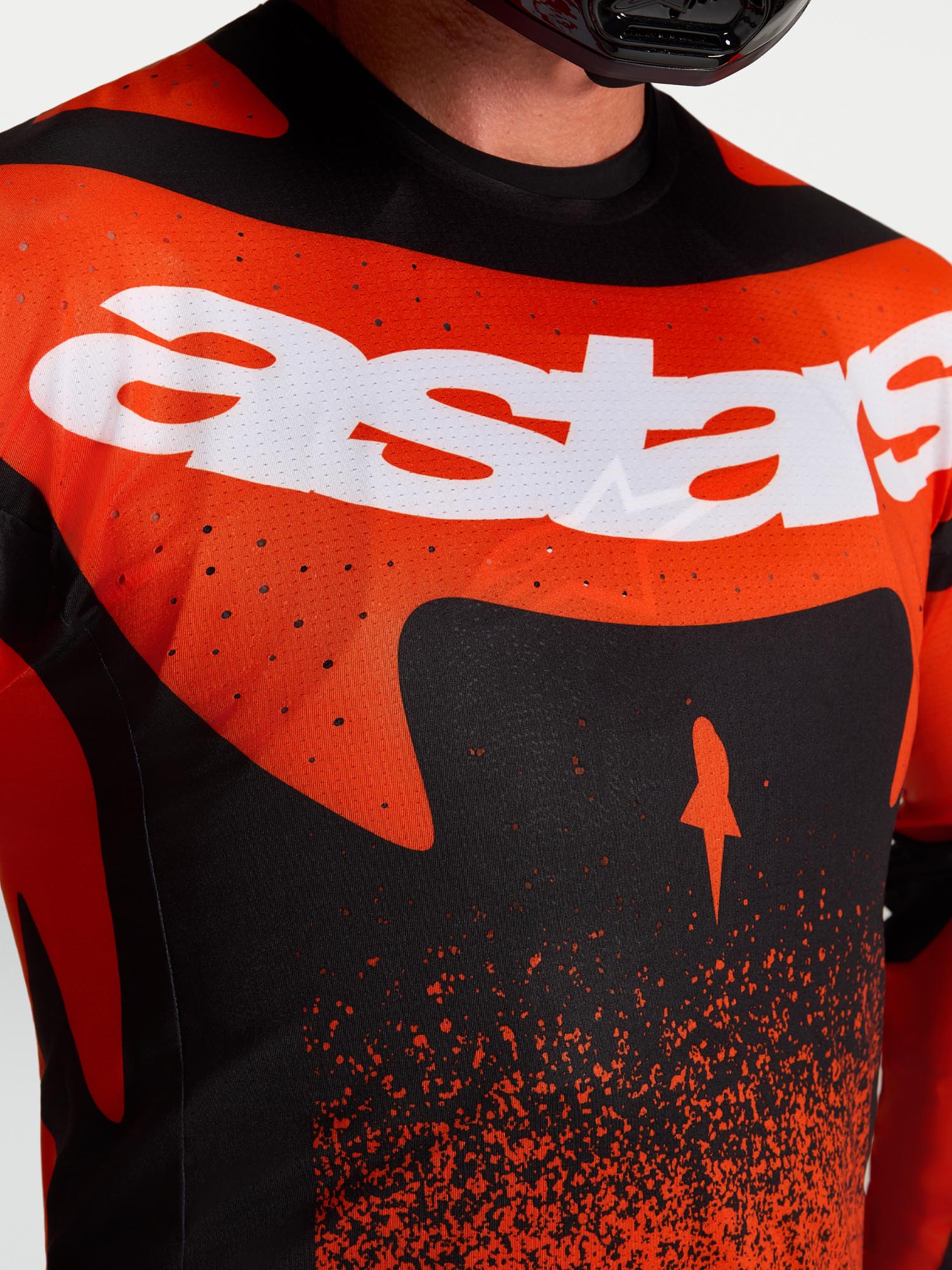 Alpinestars Techstar Swan 越野摩托車衫 紅/黑/白 S 圖5