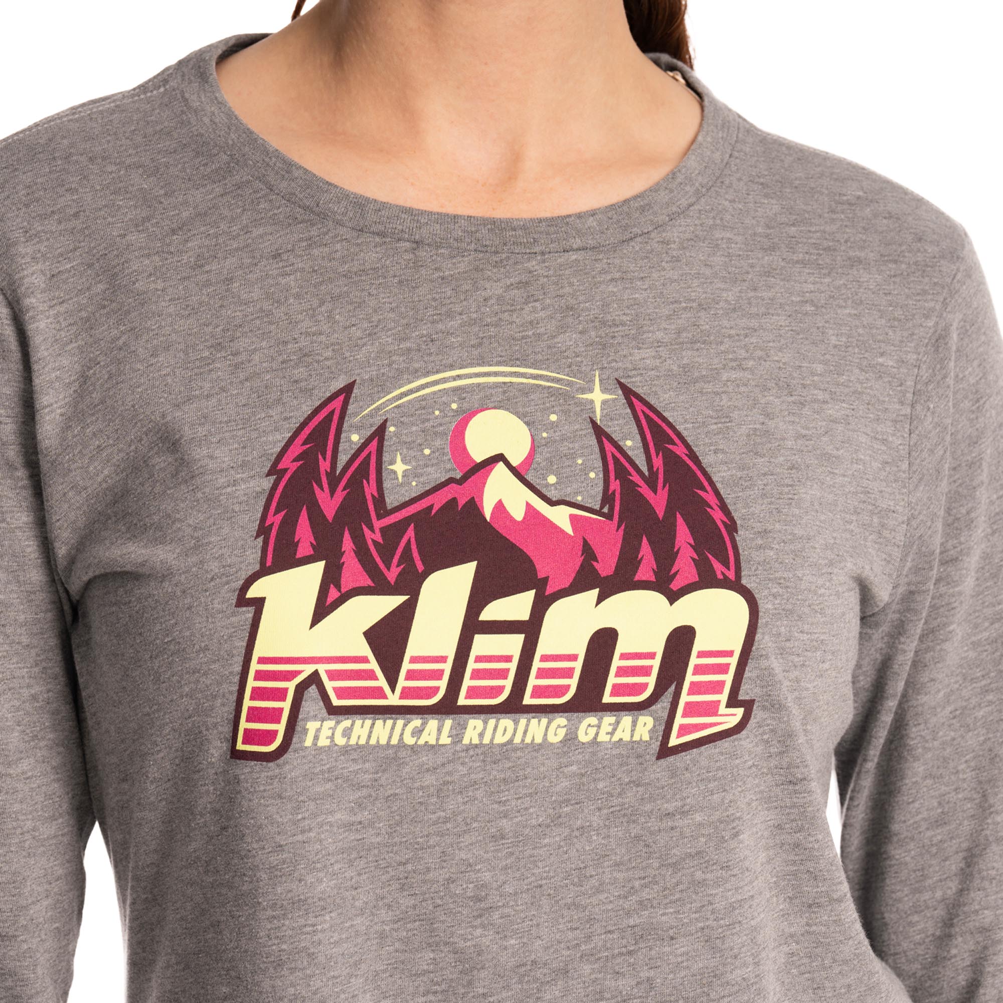 Side view of Klim Estelle Tri-Blend Ladies Long Sleeve Shirt