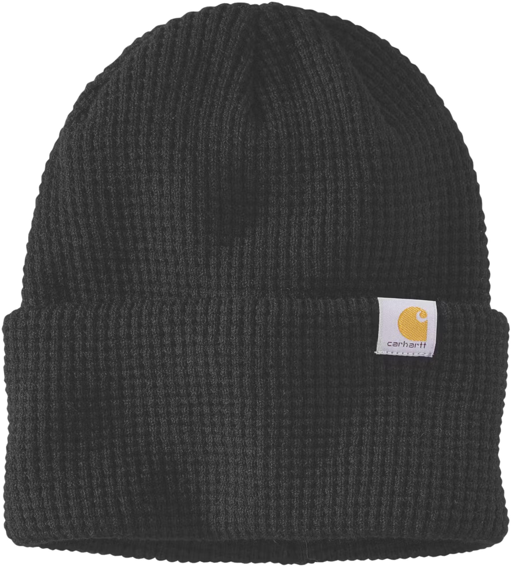 Carhartt Waffle Cuffed Beanie svart Figur 1
