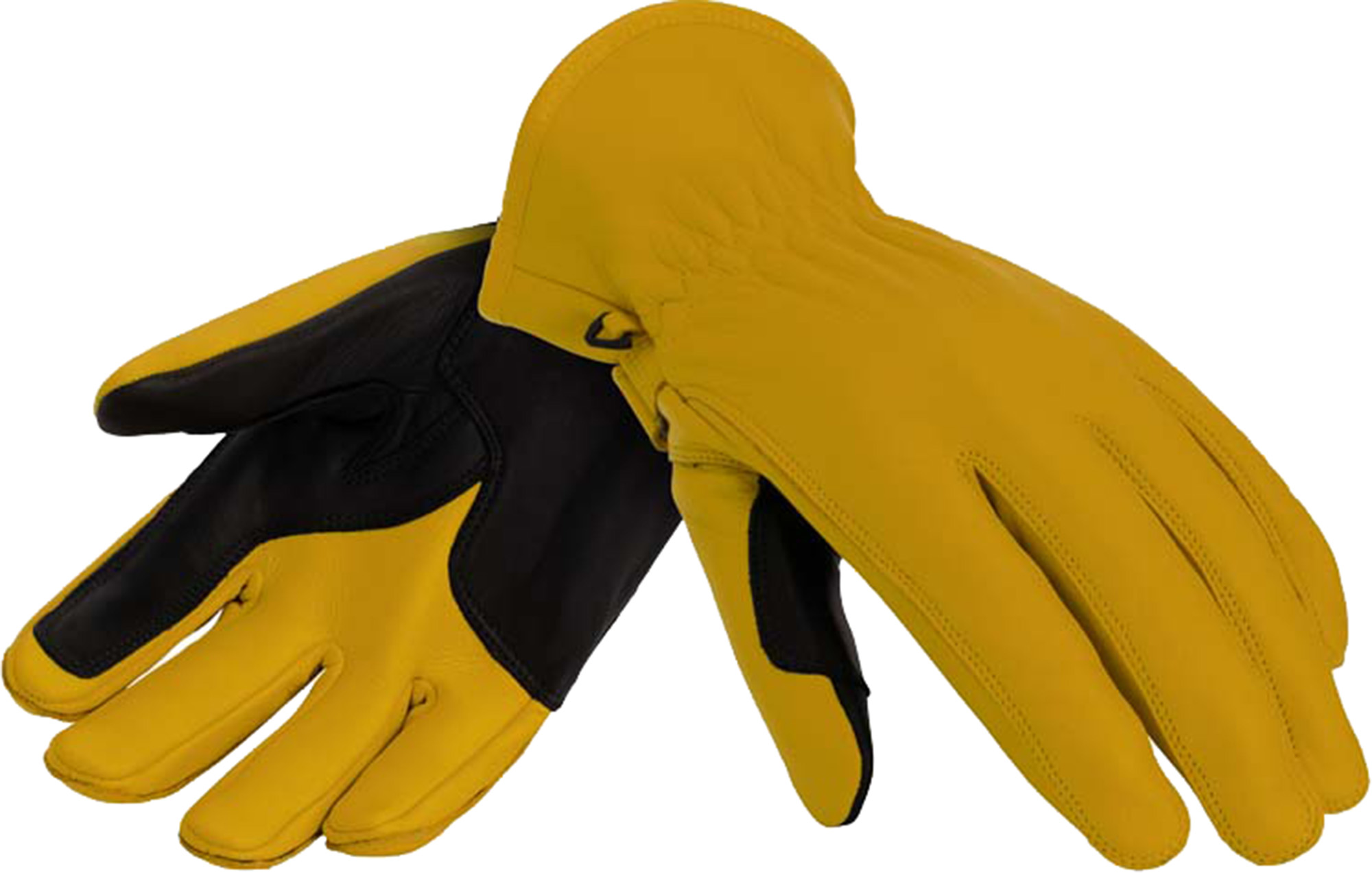 Rusty Stitches Johnny V2 Gants de moto jaune S Figure 2