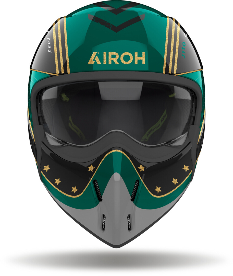 Airoh J110 Command Casco Jet negro/verde L (59/60) Figura 5