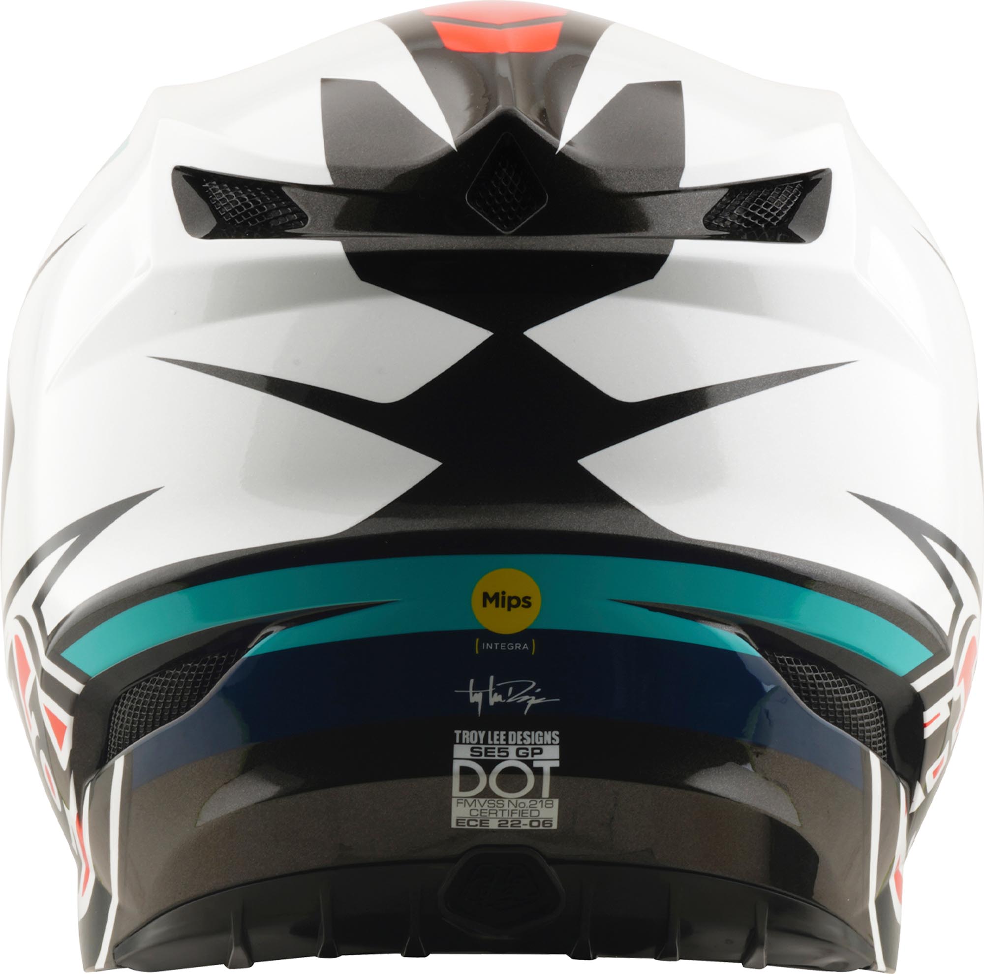 Troy Lee Designs SE5 Polycarbonate MIPS Roamer Motocrosshjelm rød/hvid S (55/56) Figur 5