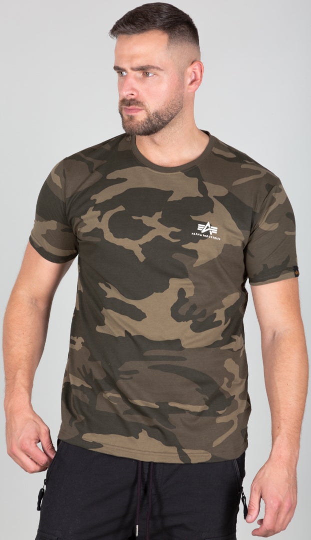 Alpha Industries Backprint Camo Triko Maskování M Obrázek 1