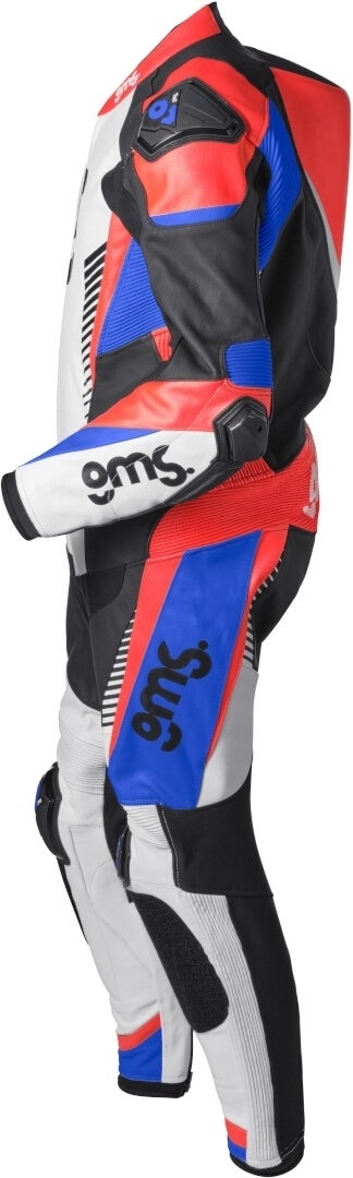 GMS GRC-1 1-Teiler Motorrad Lederkombi schwarz/rot/blau 52 Abbildung 2