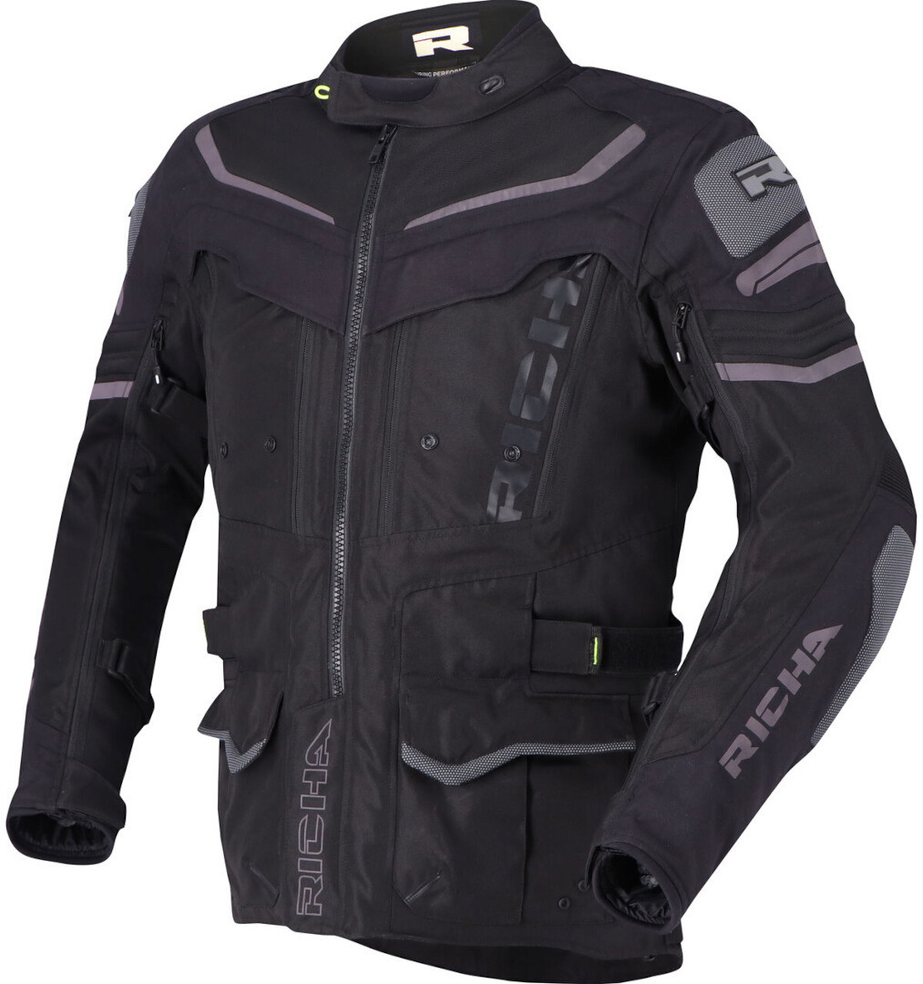 Richa Infinity 2 Adventure waterproof Motorcycle Textile Jacket black/grey L Figure 2