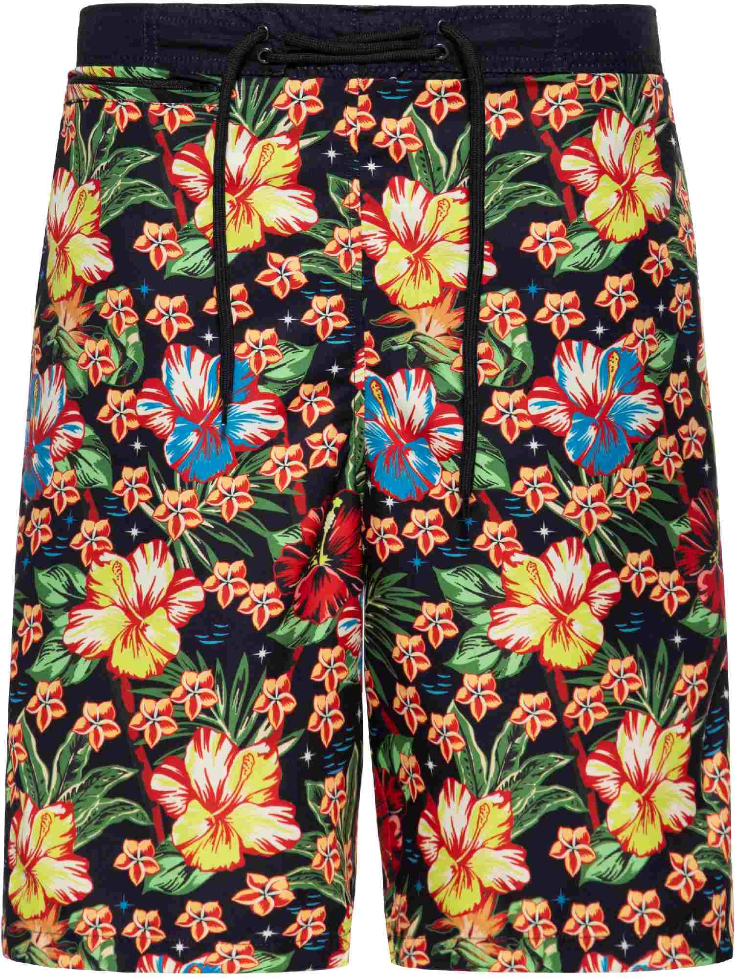 King Kerosin Hula Girl Swim Shorts black/multicoloured S Figure 1