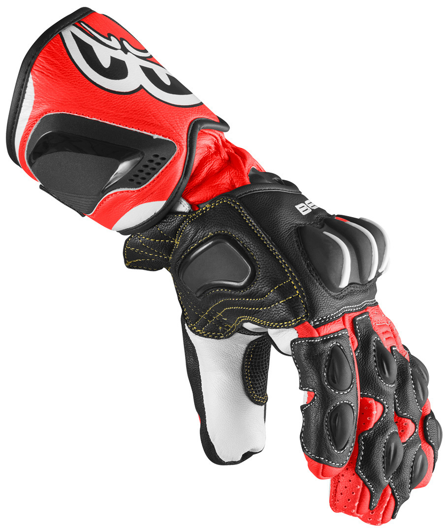 Berik Thunar Evo Motorcykel handsker sort/rød M Figur 3