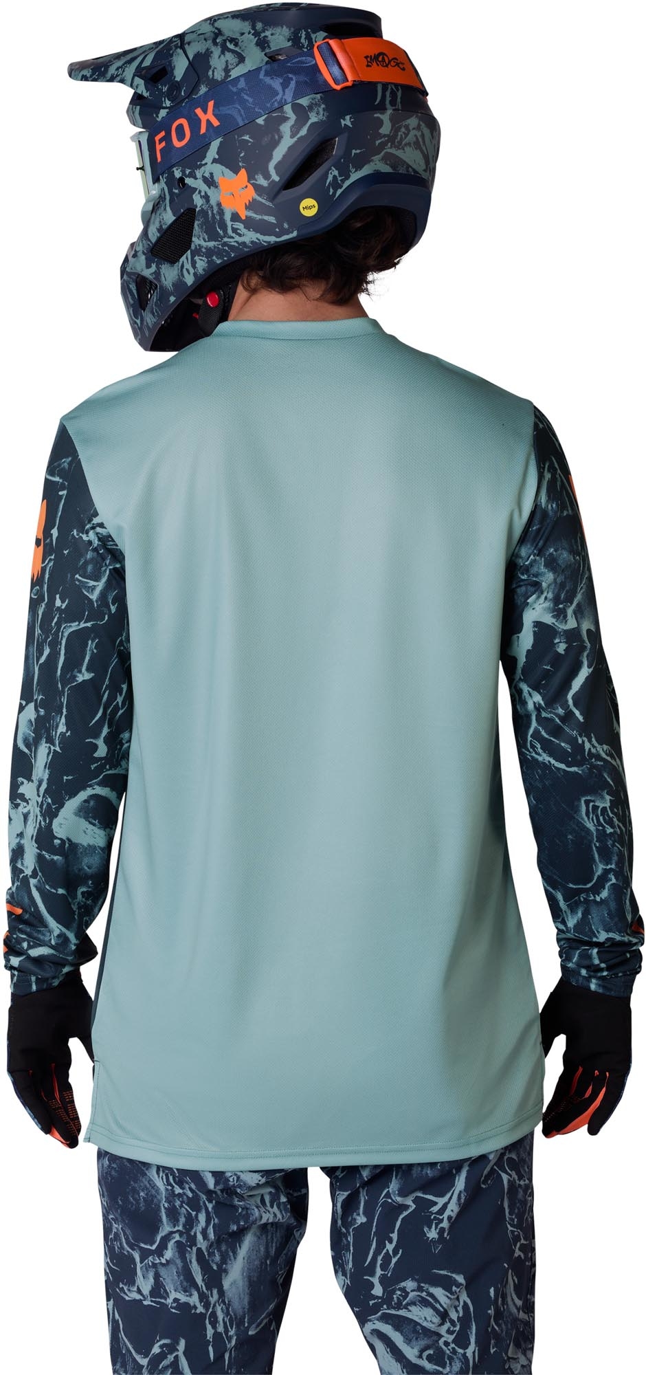 FOX Ranger LS Image Print Велосипедная майка синий M Рисунок 4