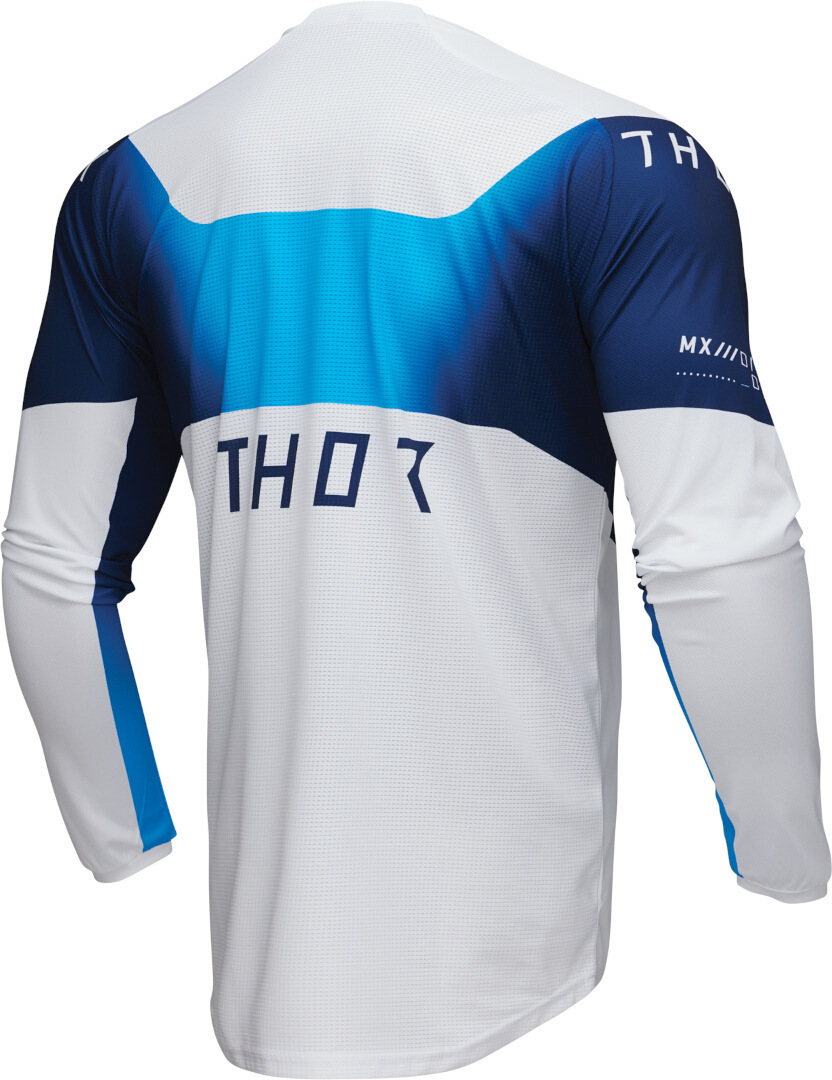 Thor Launchmode Storm Motorcross Jersey wit/blauw XXL Figuur 3