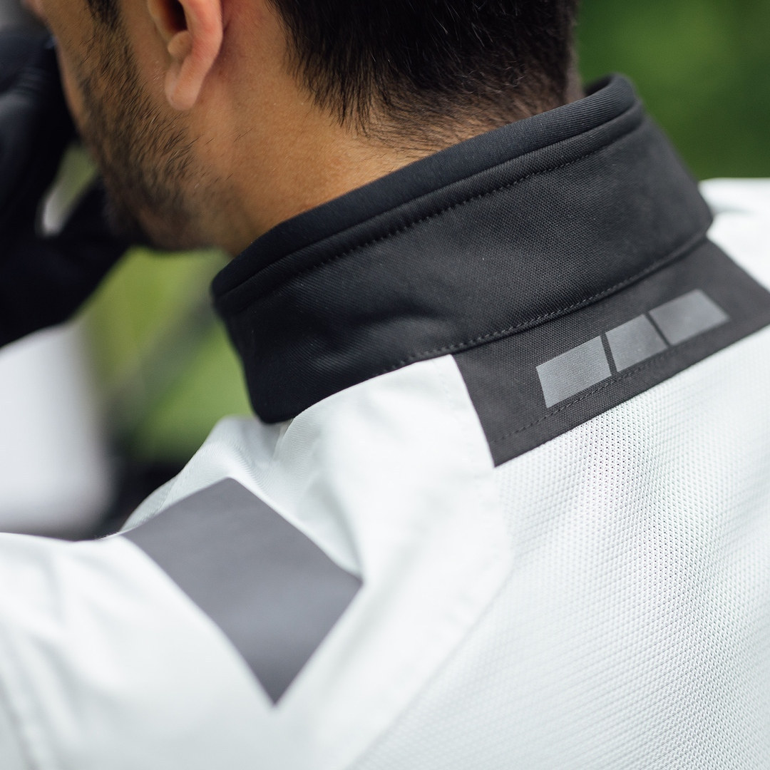 Merlin Taos Air Mesh Stretch Motorrad Textiljacke hellgrau/schwarz XXL Abbildung 5