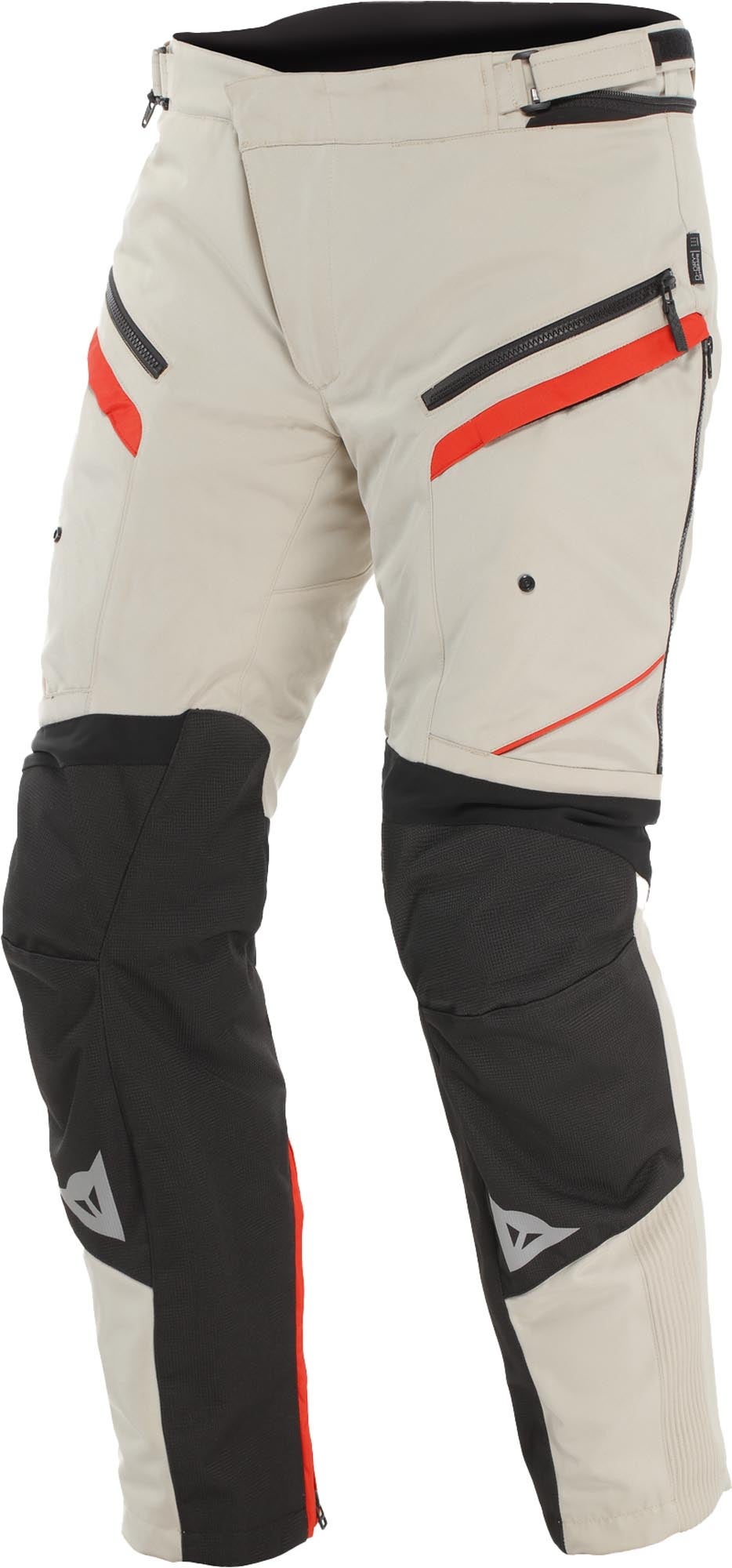 Dainese Gullfoss D-Dry waterdichte motorfiets textiel broek wit/rood 54 Figuur 1