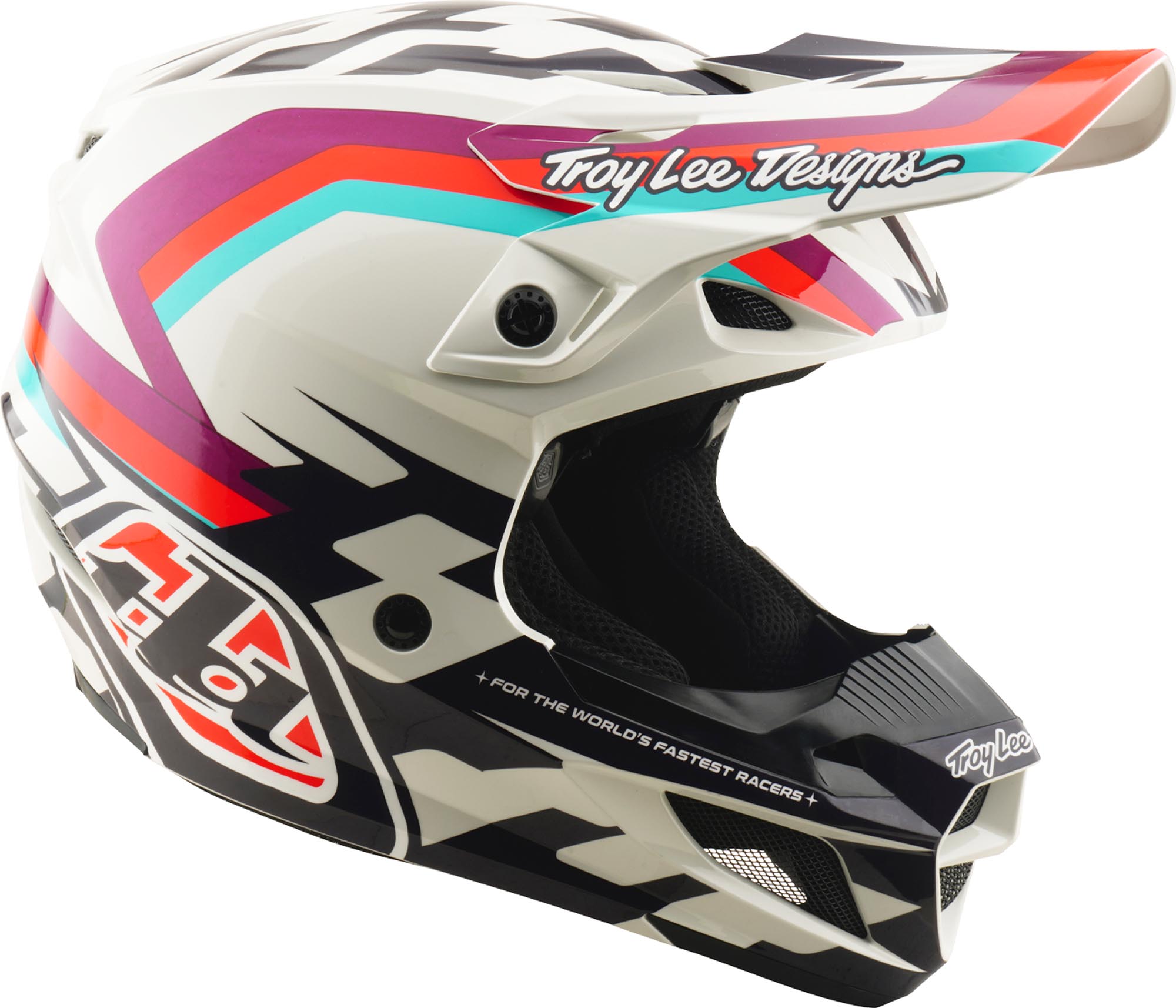 Troy Lee Designs SE5 Polycarbonate MIPS Dash Motocross Helmet purple/white S (55/56) Figure 2