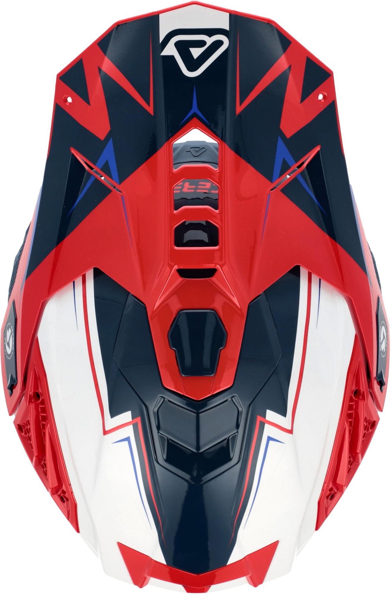 Acerbis Airstrike-X Graphic Motocross Helmet white/blue/red M (57/58) Figure 6