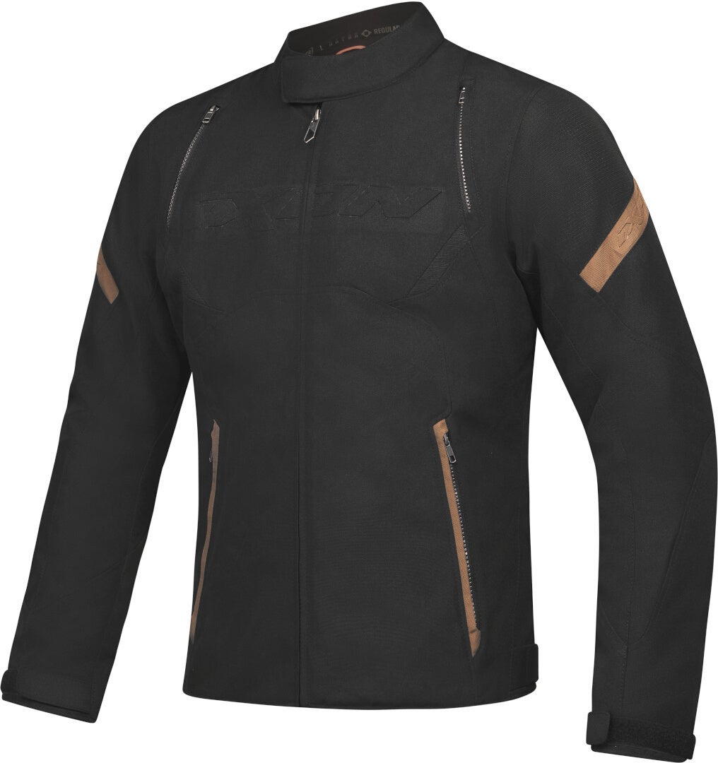 Ixon Striker Retro Waterdichte motorfiets textieljas Zwart/Bruin XL Figuur 1