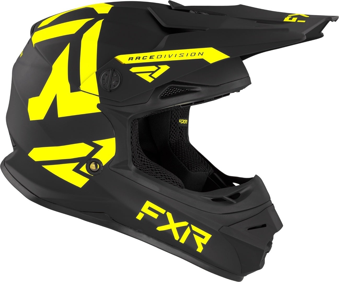 FXR Legion MX Gear Casco Motocross Giovanile nero/giallo Y/M (50/51) Figura 2