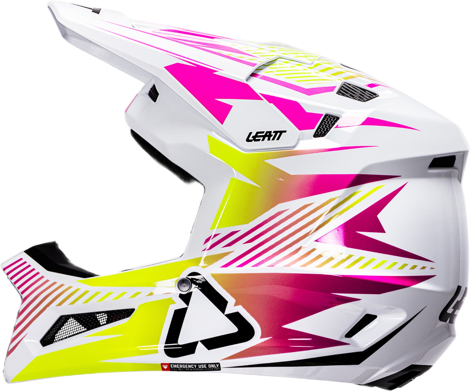 Leatt 3.5 V26 Motorcrosshelm met bril wit/roze/geel M (57/58) Figuur 5