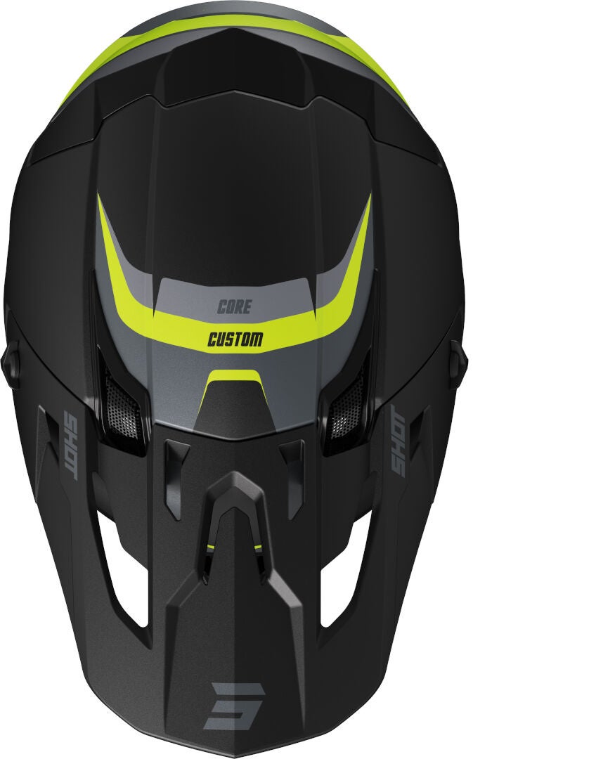 Shot Core Custom Motocross Helmet black/neon-yellow L (59/60) Figure 3