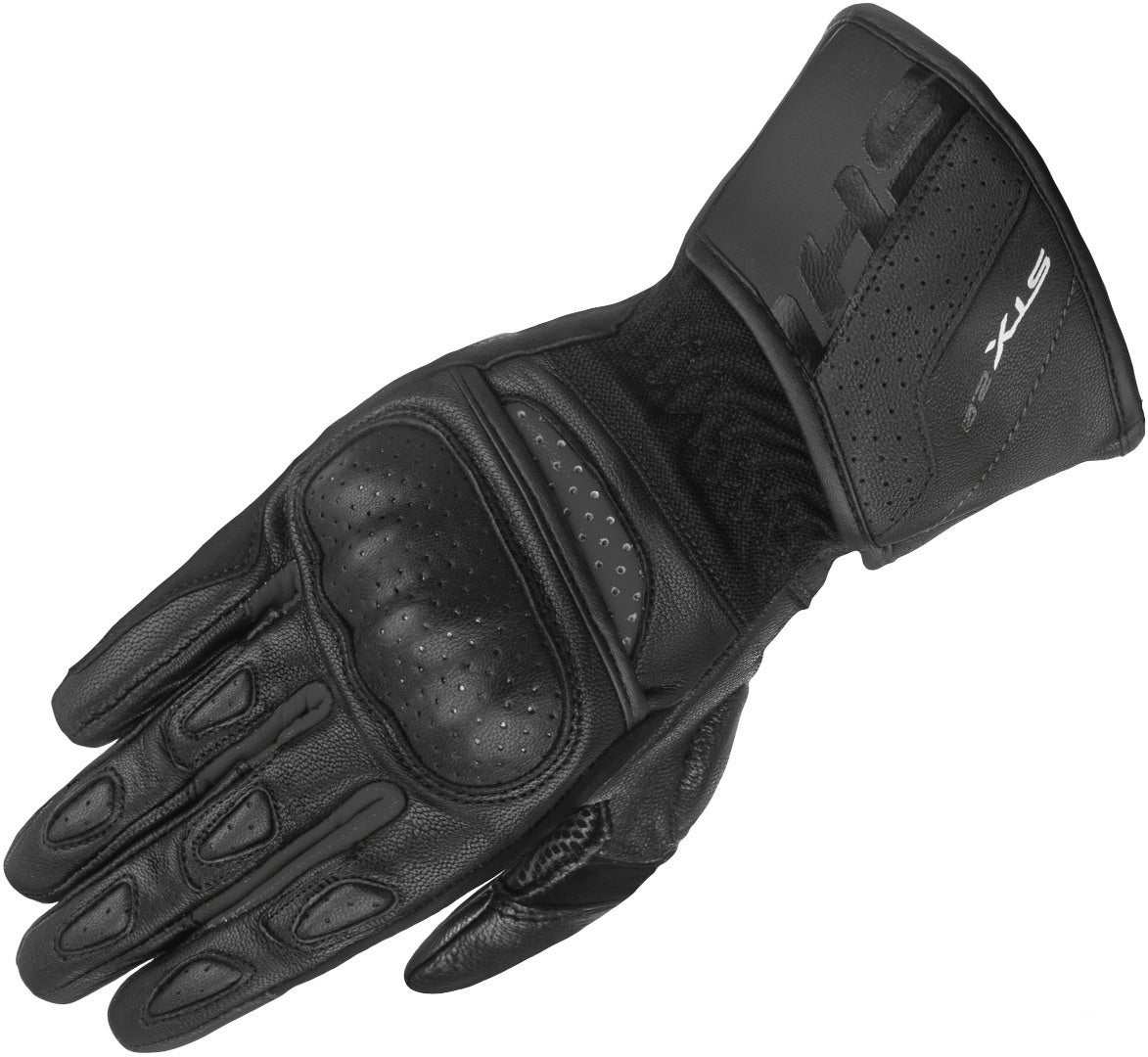 SHIMA STX 2.0 perforerede motorcykelhandsker Sort M Figur 1