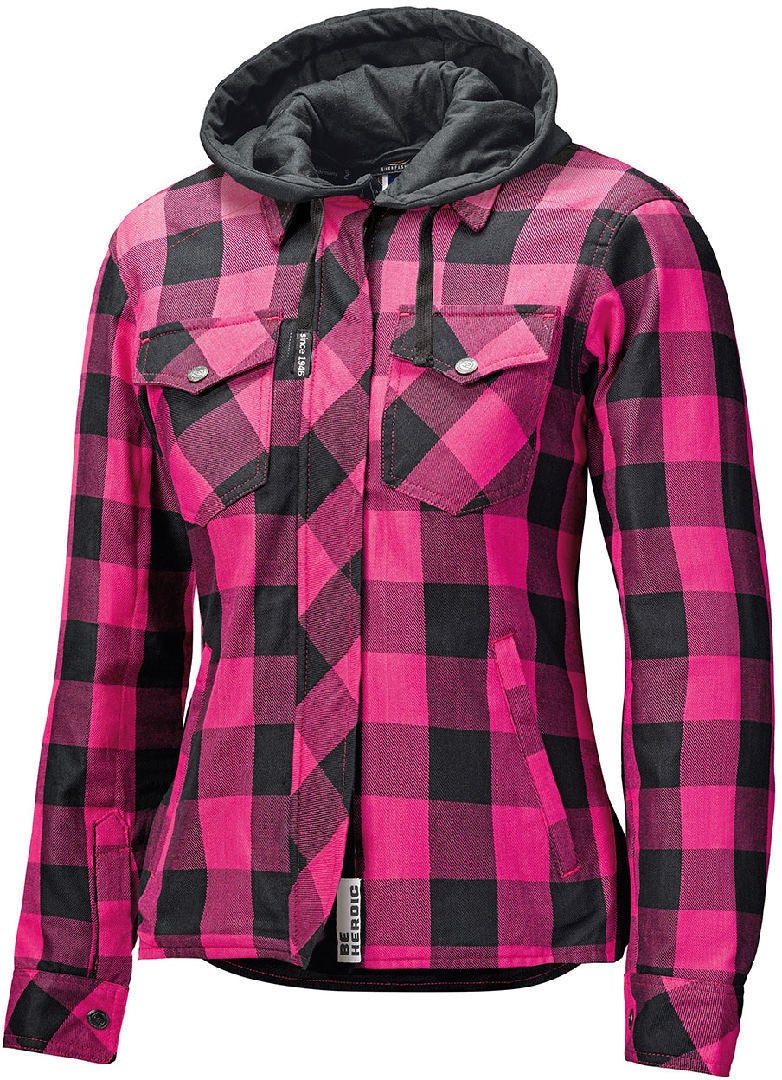 Held Lumberjack II Ladies Motorcycle Textile Jacket black/hotpink XXL Figure 1