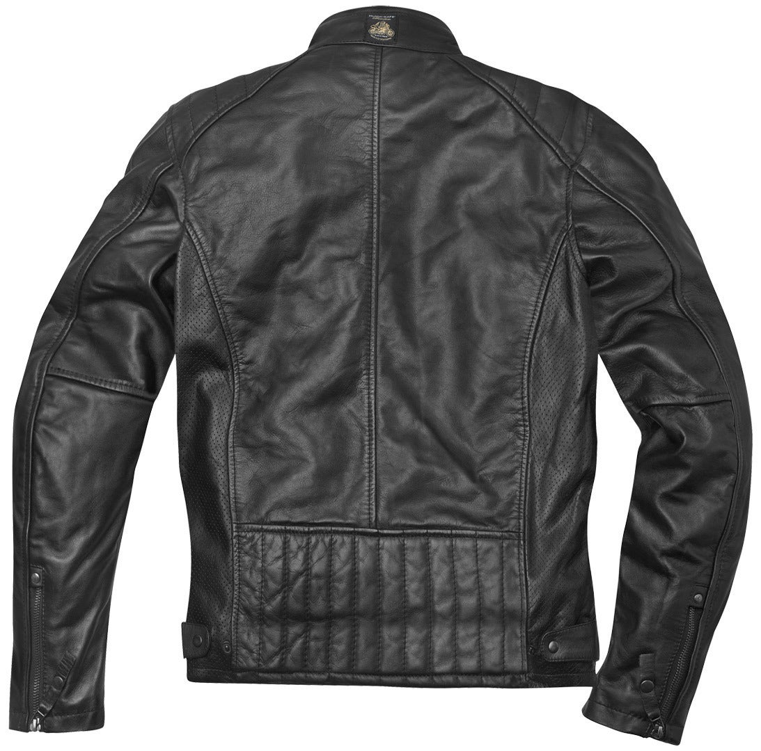 Black-Cafe London Toronto Motorcycle Leather Jacket black/white 60 Figure 2