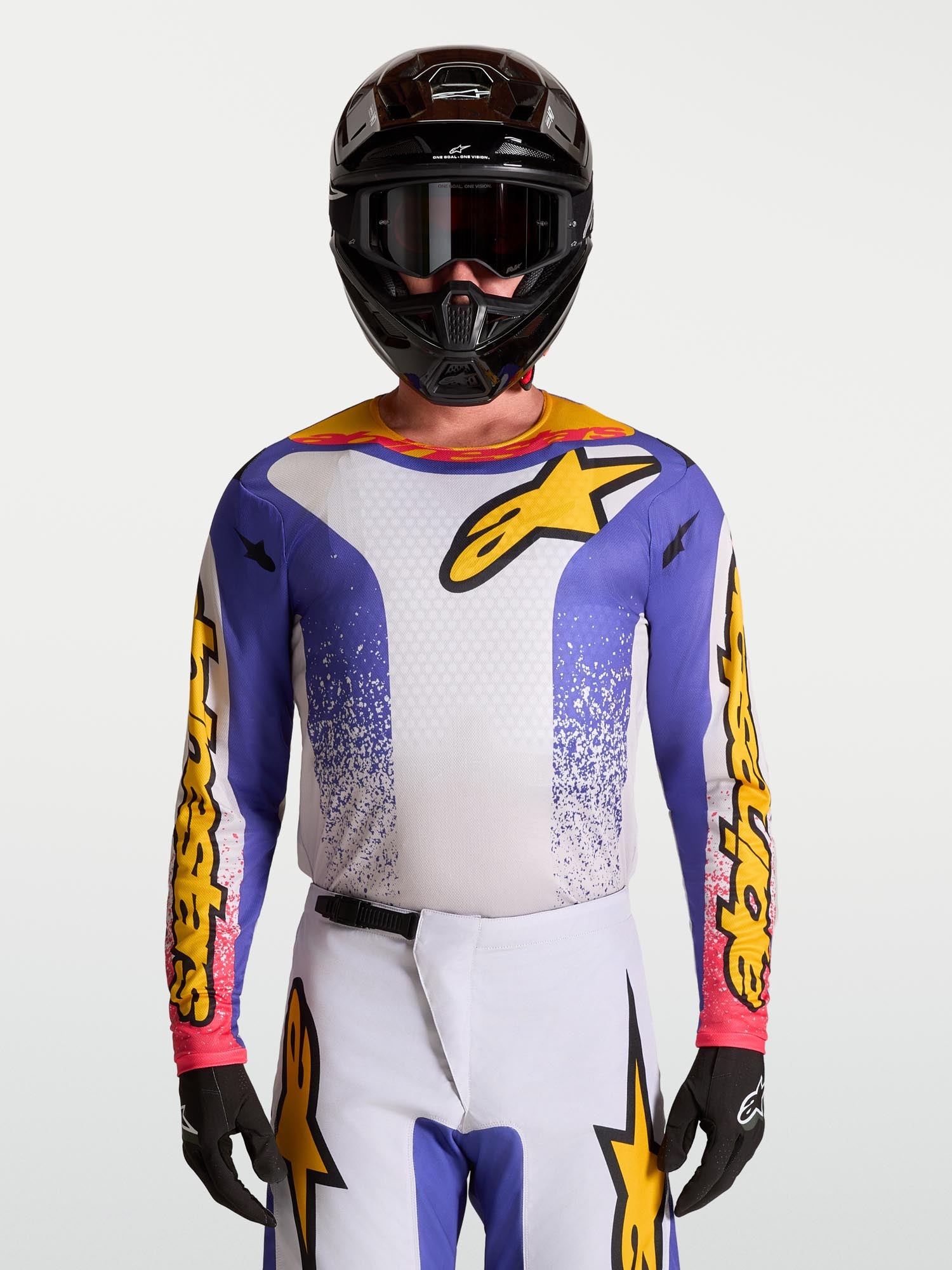 Alpinestars Fluid Drag Motocross Jersey purple/yellow/pink M Figure 7