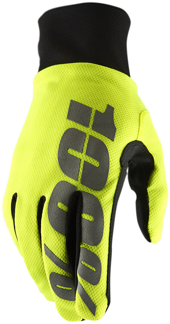 100% Hydromatic WP Cykelhandsker gul/sort M Figur 1