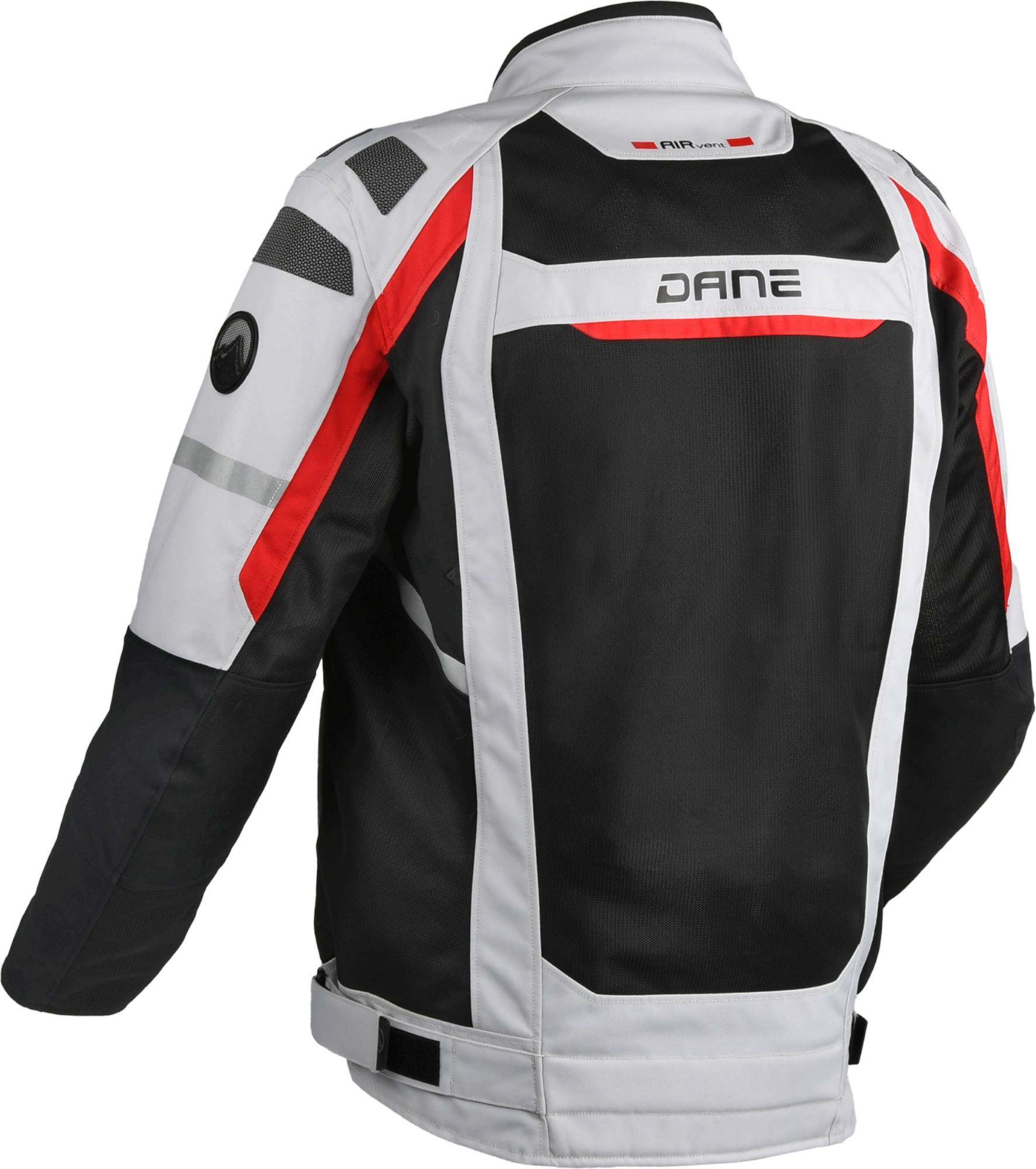 DANE Solskin Mesh Blouson textile de moto Noir/Gris/Rouge 3XL Figure 2