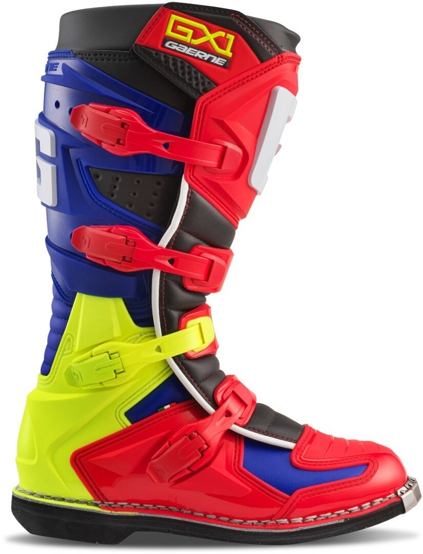 Gaerne GX-1 Goodyear Botas de motocross rojo/neón-amarillo 40 Figura 4