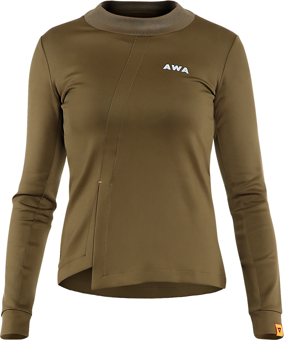 Dainese Awa Black Tricou moale din fleece pentru doamne Kaki XS Figura 1