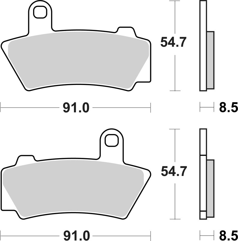 Brembo S.p.A. Sintrade Bromsbelägg - 07BB41SP Figur 2