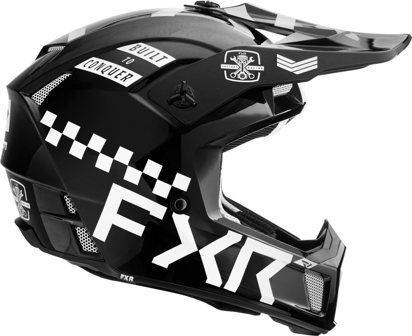 FXR Clutch Gladiator 2024 Casco da motocross Bianco/nero M (57/58) Figura 3