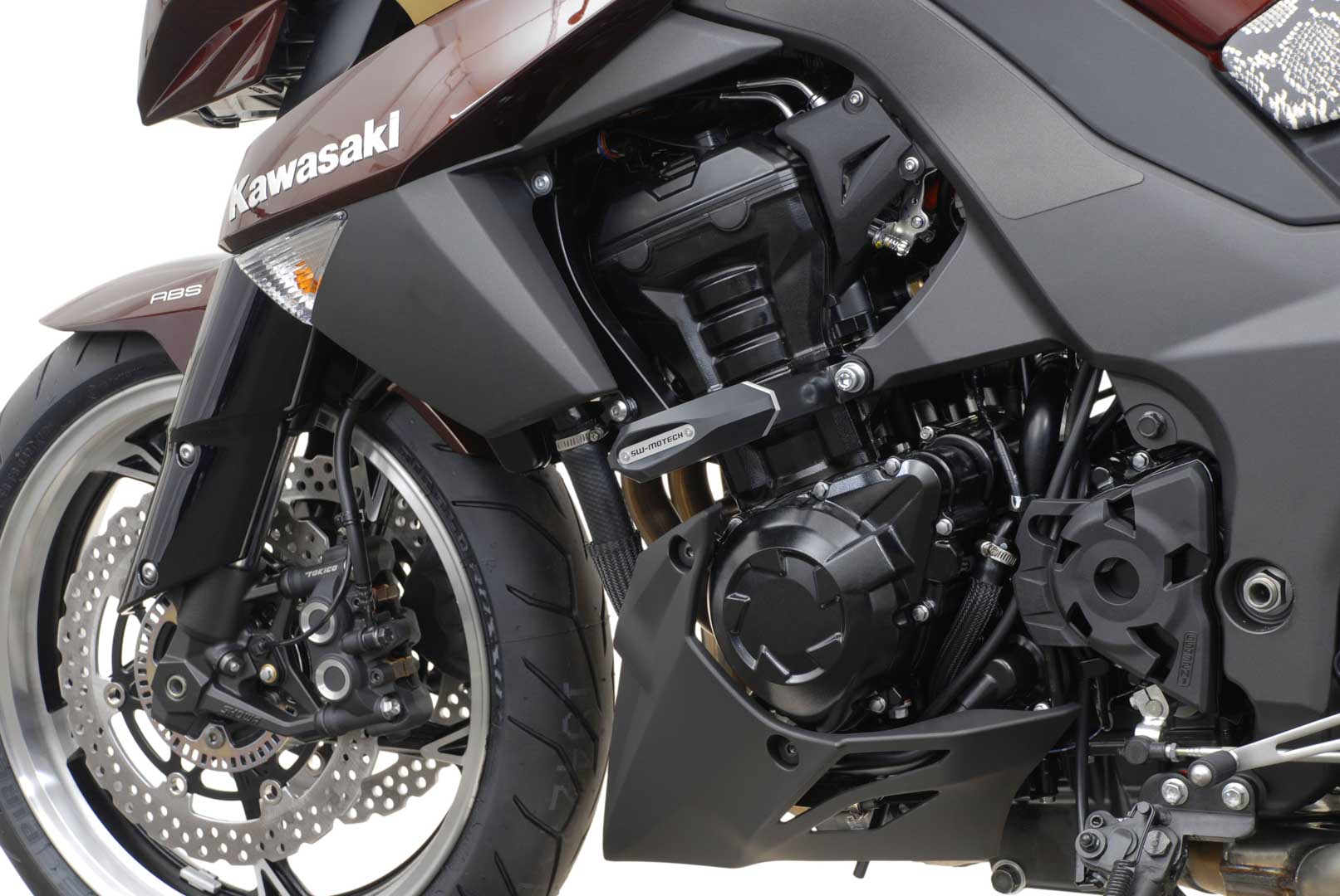 Kit deslizante SW-Motech Frame - Preto. Kawasaki Z 1000 (10-). Figura 4