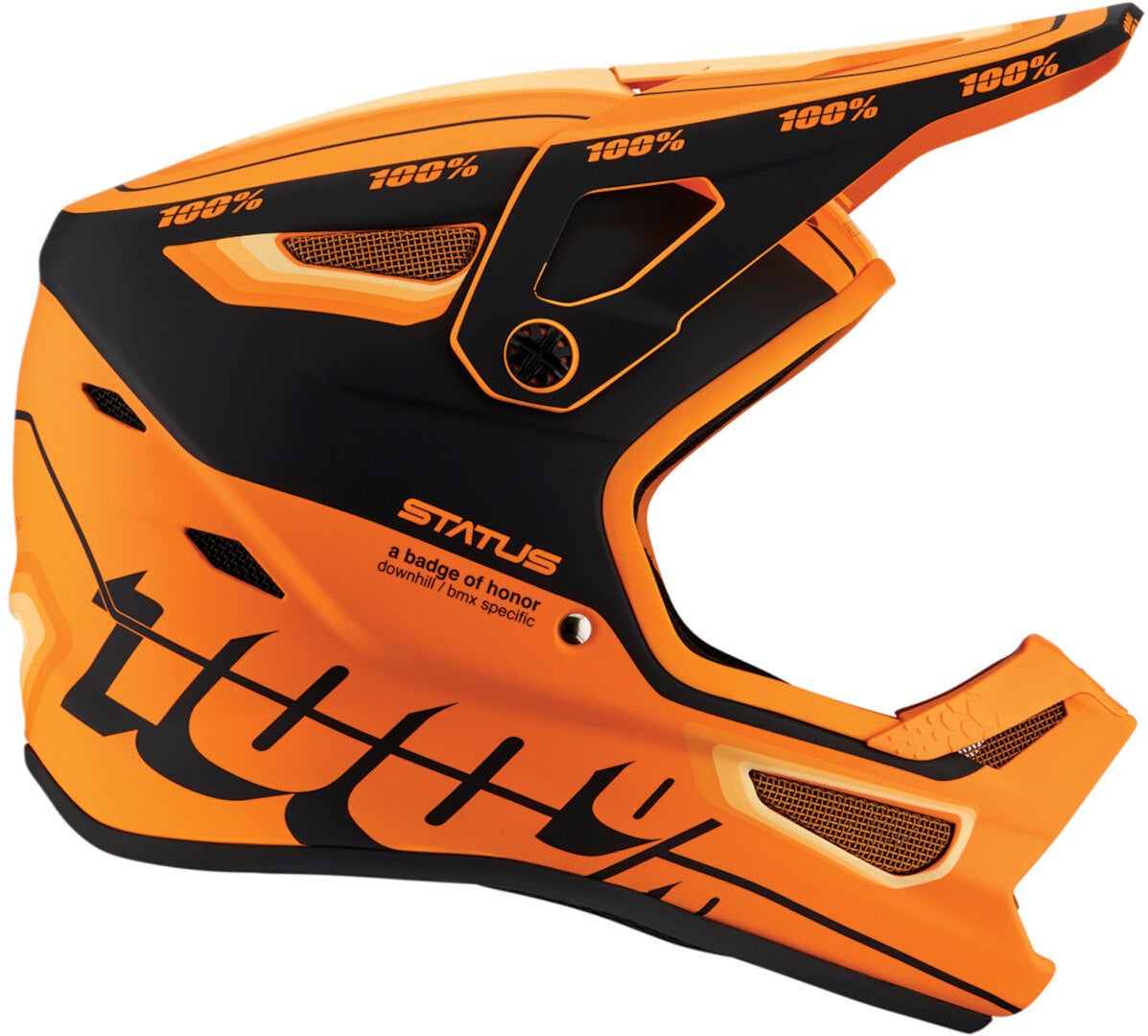 100% Status Downhill Helm orange/schwarz L (59/60) Abbildung 3