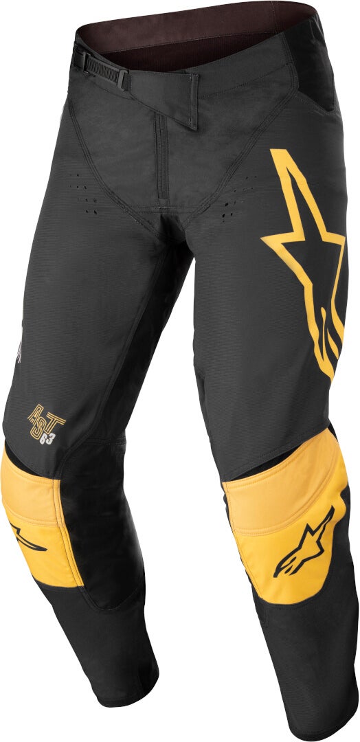 Alpinestars Techstar Quadro Motocross bukser sort/gul 34 Figur 1