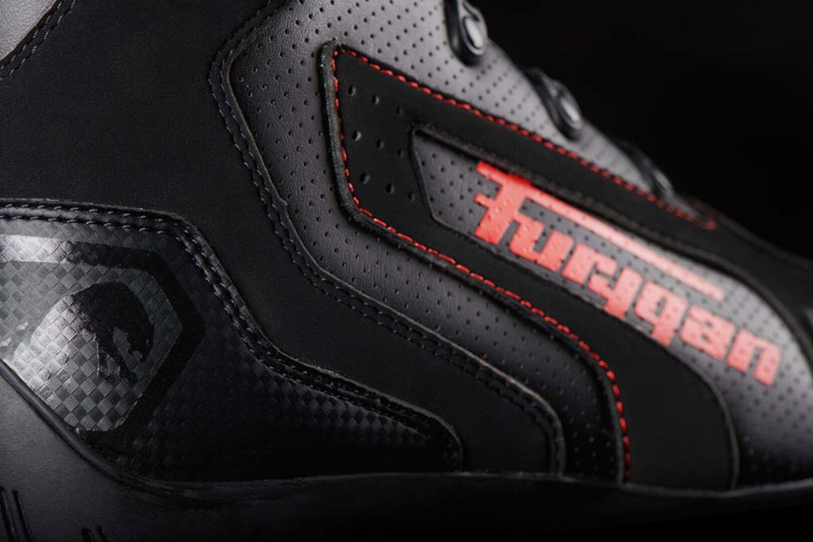Furygan V4 Easy D3O Vented Motorcykel sko sort/rød 46 Figur 7