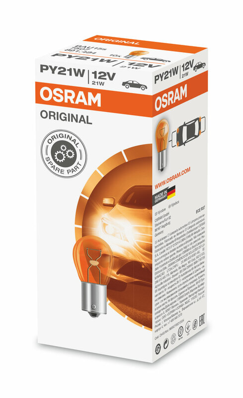 OSRAM Original Line lampa PY21W 12V 21W - x10 Figur 4