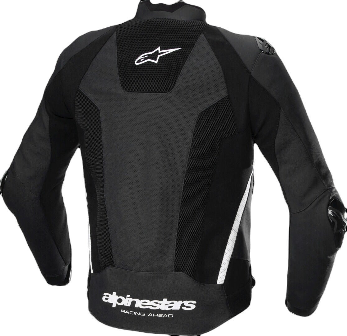 Alpinestars Missile V3 Airflow perforated Motorcycle Leather Jacket black/white 50 Figure 2