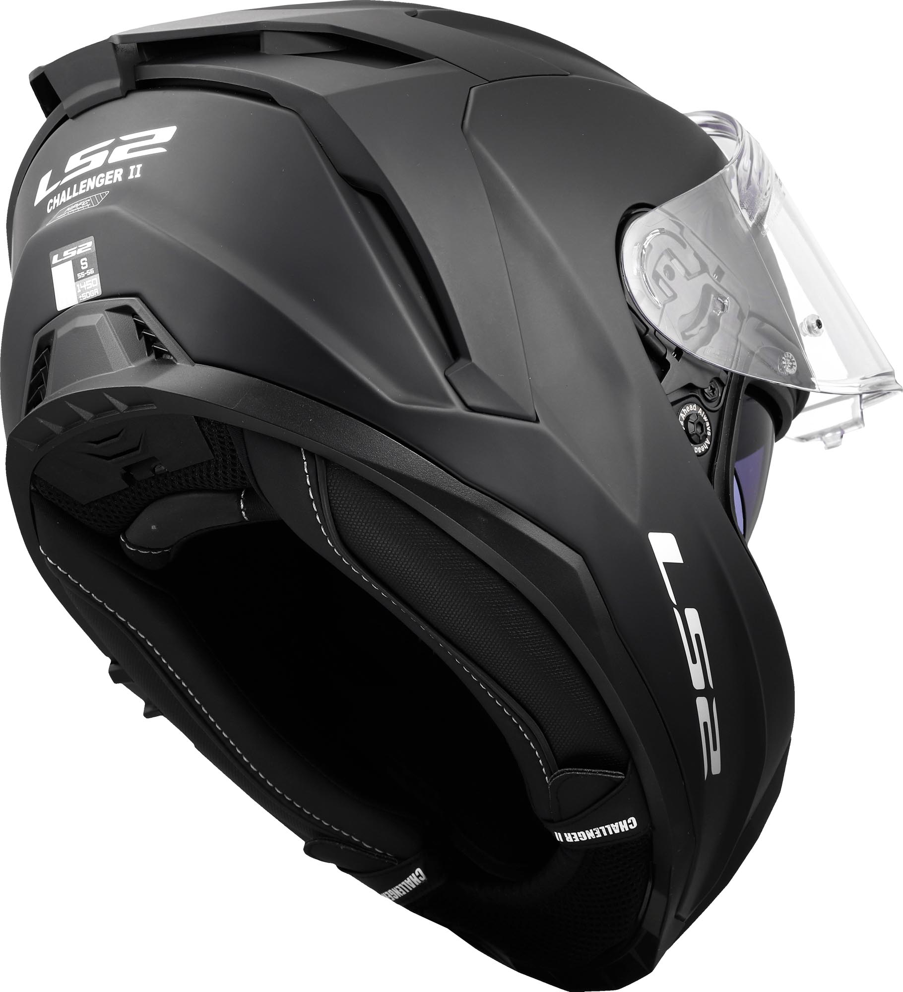 LS2 FF817 Challenger II 头盔 黑哑光 XL（61/62） 图13